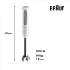 Braun MultiQuick 5 Vario Stabmixer Weiß/Grau – 1000W, 21 Produktbild-Vorschau 22