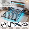 COSTWAY Stelaż łóżka 140x200 cm, łóżko podwójne z Podgląd zdjęcia produktu 6