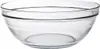 A clear, studio shot of a transparent glass bowl on a white background. Náhled obrázku produktu