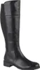 A single black leather boot is shown against a white background. Náhled obrázku produktu