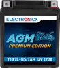 Elektronické motobaterie YTX7L-BS AGM, 12V, 7Ah – Výkonná Náhled obrázku produktu 1