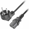 Q43C Kaltgerätekabel 1,2 m – Universal Netzkabel CEE 7/7 Produktbild-Vorschau 1