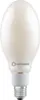 A studio shot of a white LED light bulb with a silver base. Produktbild-Vorschau