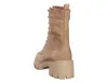 A single brown lace-up boot with a thick sole is shown from the back against a white background. Produktbild-Vorschau