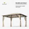 Blumfeldt Mondo Pavillon 3x4 – stalowa rama, z zasłonami, Podgląd zdjęcia produktu 3