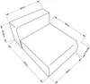 Sofa-Modul ‘Suldal’ Sitzelement  Mittelteil 110 x 83 x 68 Produktbild-Vorschau 2