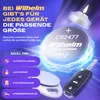 A battery and a car key are shown with text promoting battery sizes for various devices. Produktbild-Vorschau