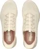 A top-down view of a pair of beige Skechers slip-on sneakers. Produktbild-Vorschau