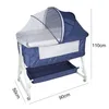Babybett mit Wickeltisch 6-stufig verstellbares Produktbild-Vorschau 2