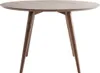 Miliboo - Design-Esstisch rund Nussbaum D120 LIVIA Produktbild-Vorschau 1