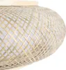 A close-up view of a woven bamboo lampshade. Náhled obrázku produktu