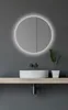 LED Spiegelschrank 60cm, rund, Alukorpus silbermatt, 2 Produktbild-Vorschau 7