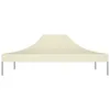 vidaXL Tetto della tenda party 4,5x3 m crema 270 g/m² Anteprima dell’immagine prodotto 13