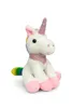Plüschtier Einhorn 21 cm Weiß mit Horn Rosa und Schweif Produktbild-Vorschau 2