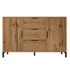 Cassettiera Flieks con 3 cassetti e 2 ante, credenza per Anteprima dell’immagine prodotto 8