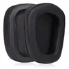 Two black ear pads for headphones are shown on a white background. Produktbild-Vorschau