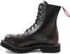 ANGRY ITCH-8-Loch Burgundy Red Rub-Off Leder Stiefel mit Produktbild-Vorschau 17