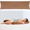 Obálka na vankúš pre spanie na boku, hnedá, cca 40 x 120 cm Náhľad obrázku produktu 2