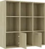 Libreria rovere Sonoma 98x30x98 cm materiale a base di Anteprima dell’immagine prodotto 12