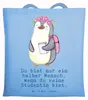 Mr. & Mrs. Panda Jutebeutel Studentin Herz - Sky Blue - Produktbild-Vorschau 1