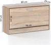 Schuhkipper WL5.270 Modern 80 x 47 x 24 cm Holz Schuhregal Produktbild-Vorschau 3