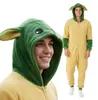 Onesie Kigurumi Pyjama Kostüm für Erwachsene Baby Yoda S: Produktbild-Vorschau 1