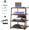 Medienständer 4-stufig - Audio-Video Standgerät - 600x565mm Produktbild-Vorschau 9