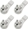 4x ARLI Schutzkontakt Winkelstecker weiß – extra flach mit Produktbild-Vorschau 1