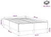 vidaXL Struttura letto senza materasso nero 140x200 cm in Anteprima dell’immagine prodotto 7