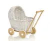 Puppenwagen aus Korbgeflecht - weiß Produktbild-Vorschau 1