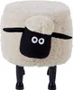 BELIANI Hocker für Kinder Holz Polyester Hellbeige Produktbild-Vorschau 4