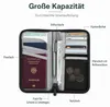 RFID Reiseorganizer für Reisepass Karten Bargeld mit Produktbild-Vorschau 2