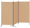 vidaXL Set di 3 divisori da interno Beige 260 x 180 cm in Anteprima dell’immagine prodotto 2