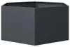 vidaXL Pflanzkübel Anthrazit Sechseckig 104x90x45 Stahl Produktbild-Vorschau 3