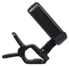 A black clip-on digital tuner for musical instruments, shown from the side against a white background. Náhled obrázku produktu