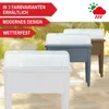 ONBEST Hochbeet Kunststoff | Weiß | mit Deckel | inklusive Produktbild-Vorschau 5