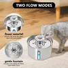Katzenbrunnen Edelstahl, 3L Blumen-Wasserfall Design mit Produktbild-Vorschau 2