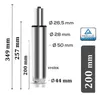 Siłownik podnośnik fotela 200 mm chrom 150 KG 4 KL Podgląd zdjęcia produktu 2