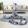 Malplay železniční sada – trať s helikoptérou, auty a Náhled obrázku produktu 4
