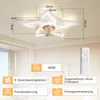 ZMH LED stropní ventilátor s osvětlením Moderní stropní Náhled obrázku produktu 2