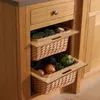 2 cestini estraibili in vimini per cucina in rattan da 600 Anteprima dell’immagine prodotto 3