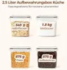 ComSaf Mehl Aufbewahrung 2.5L 3Pcs, Vorratsdosen mit Deckel Produktbild-Vorschau 4
