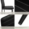 Collage showing details of a black chair. Náhled obrázku produktu