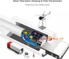 A cutaway illustration of a charging cable showing internal components and a helicopter. Produktbild-Vorschau