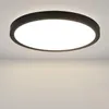 ZMH LED stropné svietidlo čierne ploché stropné svietidlo Náhľad obrázku produktu 1