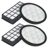 Two sets of vacuum cleaner filters are displayed against a white background. Produktbild-Vorschau