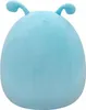 A light blue plush toy with two antennae on its head, presented against a white background. Podgląd zdjęcia produktu