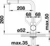 BLANCO MILA-S, Messing galvanisch, chrom, Hochdruck, Produktbild-Vorschau 11