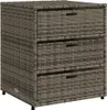 vidaXL Mobile da giardino grigio 55x59x69 cm in poly rattan Anteprima dell’immagine prodotto 1