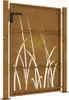 A corten steel garden gate with a grass design cut out. Náhľad obrázku produktu